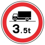 C3d – Trânsito proibido a veículos de mercadorias de peso total superior a … toneladas