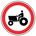 C3h – Trânsito proibido a veículos agrícolas com motor