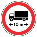 C7 – Trânsito proibido a veículos ou conjunto de veículos de comprimento superior a … metros