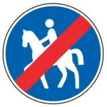 D13c – Fim da pista obrigatória para cavaleiros