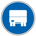 D5b – Via obrigatória para veículos pesados