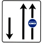 F2 – Via de trânsito reservada a veículos de transporte público