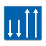 H31c – Número e sentido das vias de trânsito