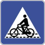 H7a – Passagem para velocípedes_ indicação da localização de uma passagem para velocípedes