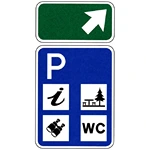 I5b – Aproximação de via de saída para área de repouso