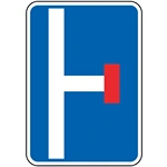 I7b – Pré-sinalização de via sem saída