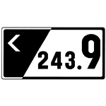 O1b – Demarcação hectométrica da via