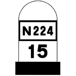 O2d – Demarcação quilométrica da via