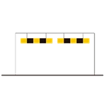 O8 – Indica a altura livre limitada (Pórtico)