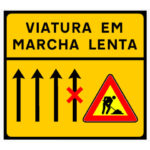 TC11 – Painel indicativo de circulação 1 via na direção da circulação e 1 via no sentido contrário