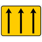 TC3 – Painel indicativo da circulação 3 vias na direção da circulação