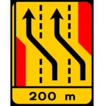 TD13 – ST4 – Desvio de direção (3 vias) Desvio das vias direita e central para as vias esquerda e central