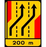 TD14 – Desvio de direção (3 vias) Desvio das vias esquerda e central para as vias direita e central