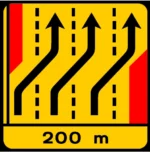 TD16 – Desvio de direção (4 vias) Desvio das vias esquerda, central esquerda e central direita para as vias central esquerda, ce