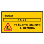 TV2 – ST11 – Trânsito sujeito a demora A = Nó do sublanço _ B = Nó fim do sublanço